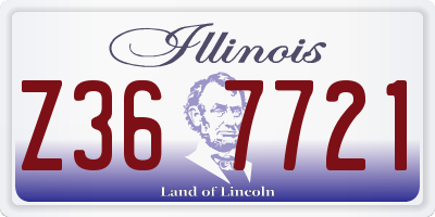 IL license plate Z367721