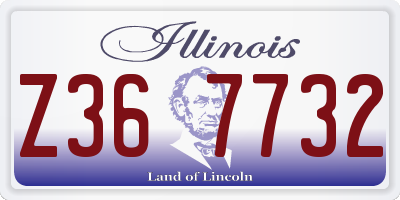 IL license plate Z367732