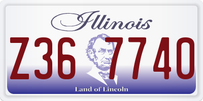 IL license plate Z367740