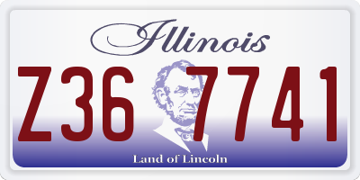IL license plate Z367741