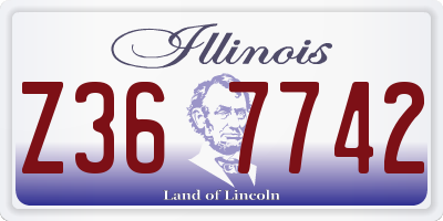 IL license plate Z367742