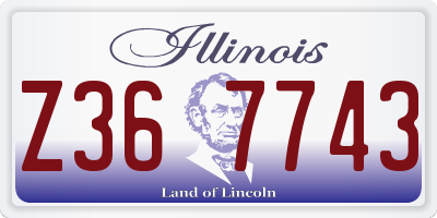 IL license plate Z367743