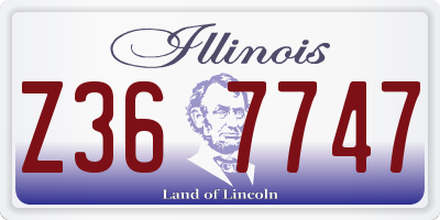 IL license plate Z367747