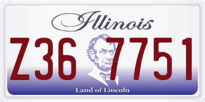 IL license plate Z367751