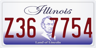 IL license plate Z367754