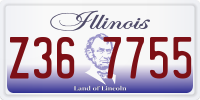 IL license plate Z367755