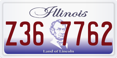 IL license plate Z367762
