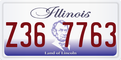 IL license plate Z367763