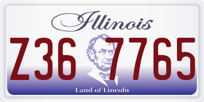 IL license plate Z367765