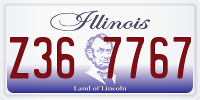 IL license plate Z367767