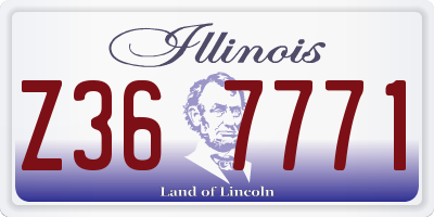 IL license plate Z367771