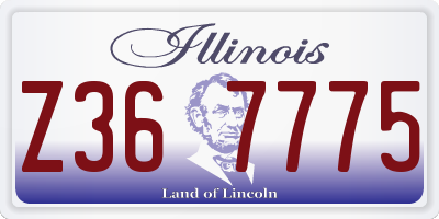 IL license plate Z367775