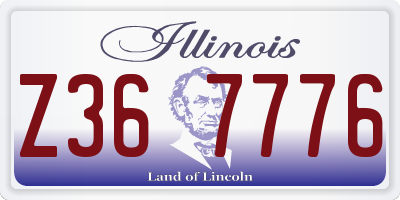 IL license plate Z367776