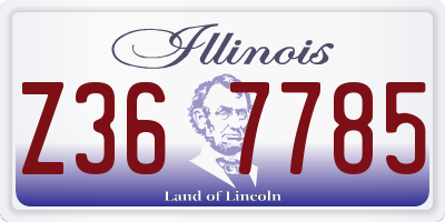 IL license plate Z367785
