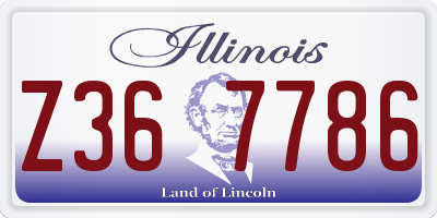 IL license plate Z367786