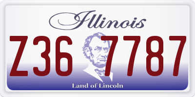 IL license plate Z367787