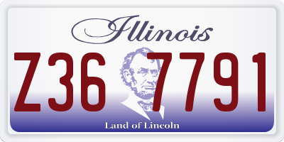 IL license plate Z367791