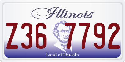IL license plate Z367792