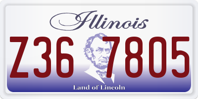 IL license plate Z367805
