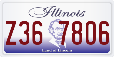 IL license plate Z367806