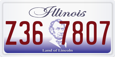 IL license plate Z367807