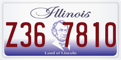 IL license plate Z367810