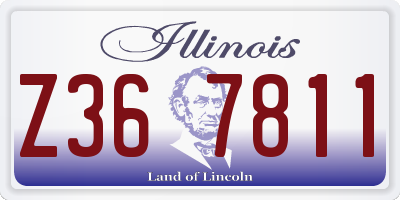 IL license plate Z367811
