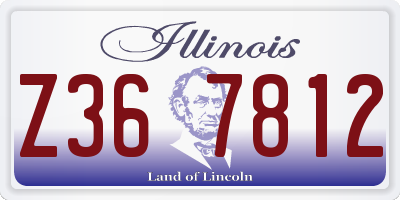 IL license plate Z367812