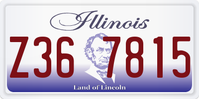 IL license plate Z367815