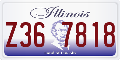 IL license plate Z367818