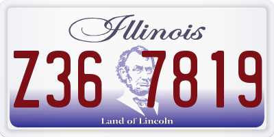 IL license plate Z367819