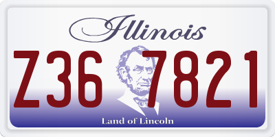IL license plate Z367821