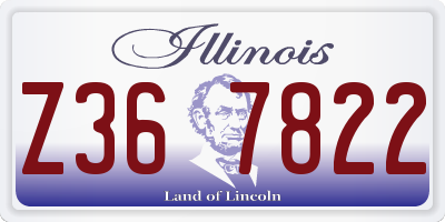IL license plate Z367822