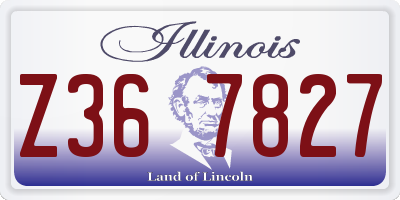 IL license plate Z367827