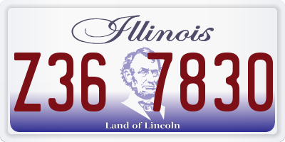 IL license plate Z367830