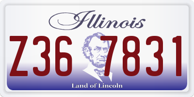 IL license plate Z367831