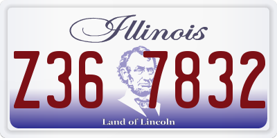 IL license plate Z367832