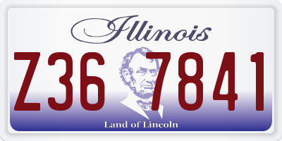IL license plate Z367841