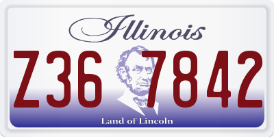 IL license plate Z367842