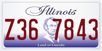 IL license plate Z367843