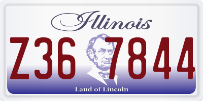 IL license plate Z367844