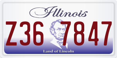 IL license plate Z367847