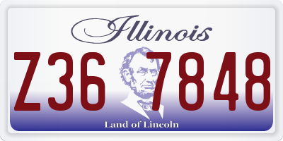 IL license plate Z367848