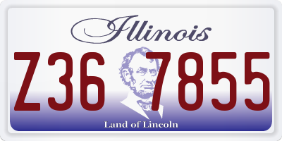 IL license plate Z367855