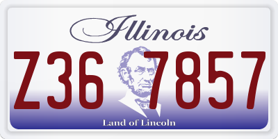 IL license plate Z367857