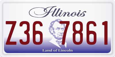 IL license plate Z367861