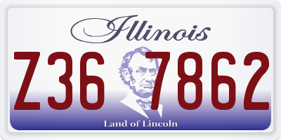 IL license plate Z367862