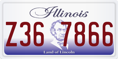 IL license plate Z367866