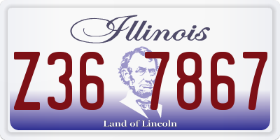 IL license plate Z367867