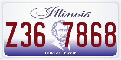 IL license plate Z367868
